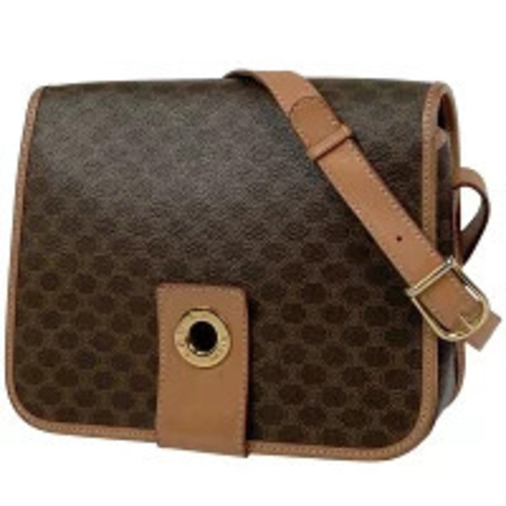 Celine Macadam shoulder bag cross Body Belt Bum Crossbody canvas brown - Picture 1 of 6